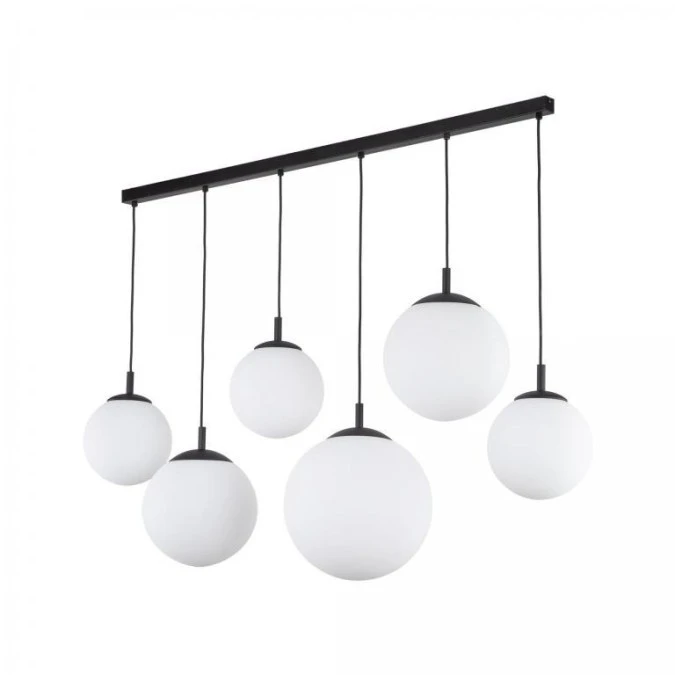 Lampa wisząca z mlecznymi, szklanymi kloszami na listwie ESME 6xE27 4792 TK Lighting - obrazek 1
