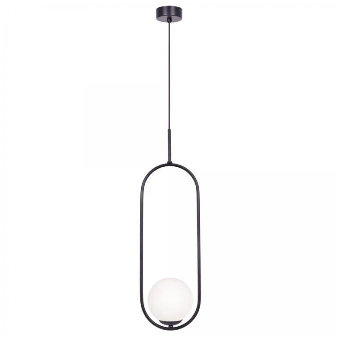 Lampa wisząca z białym szklanym kloszem PARVA na E14 do salonu K‑5100 Kaja Lighting - obrazek 1