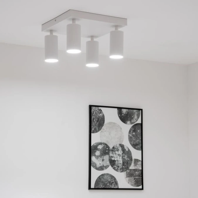 Lampa Sufitowa Plafon SPOT TUBA Reflektor Oprawa Halogenowa 4x GU10 TABULA LUMILED - obrazek 3