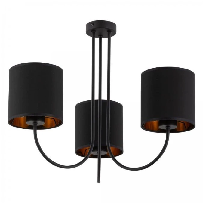 Lampa sufitowa TORENS 3 ‑ punktowa Czarno złoty 4594 TK Lighting - obrazek 3