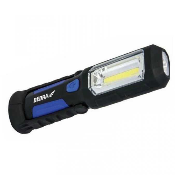 Latarka aku. 3w cob led+1w zasilacz usb na 230v i 12v - obrazek 1