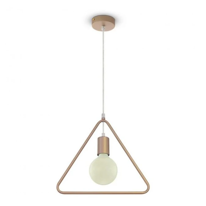 Lampa Wisząca VT‑7321 E27 Max. 60W Trójkąt Złota 3837 - obrazek 1