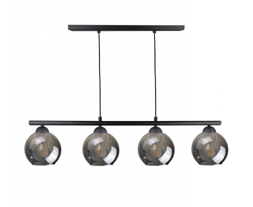 Lampa wisząca nowoczesna 4xE27 MINOR BLACK LONG - obrazek 1