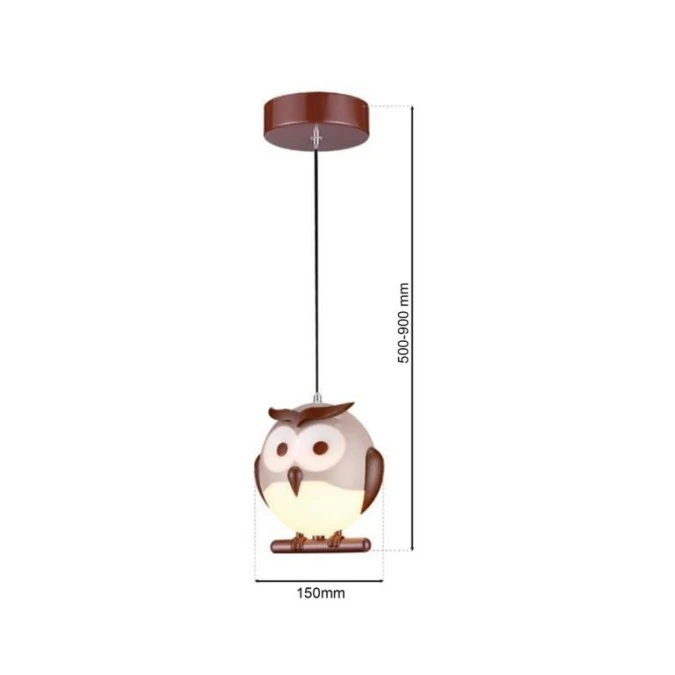 LAMPA WISZĄCA OWL 1XE14 LED ML243 Milagro - obrazek 1