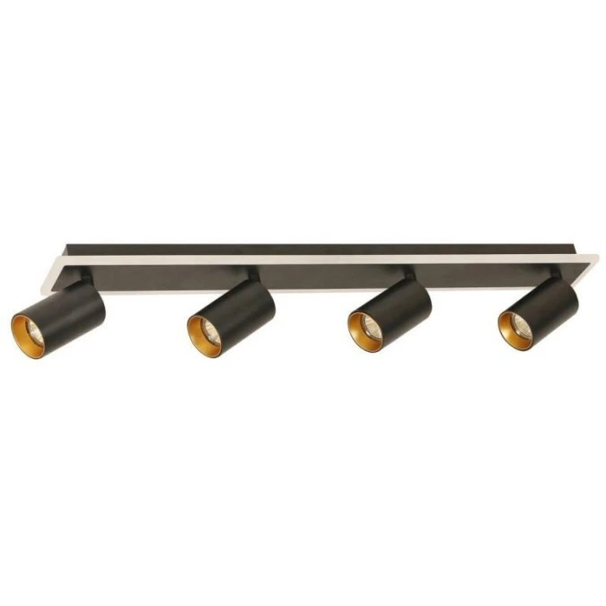 Lampa sufitowa Parma 4xGU10 + 1xLED czarna LP‑0612/4C BK Light Prestige - obrazek 1