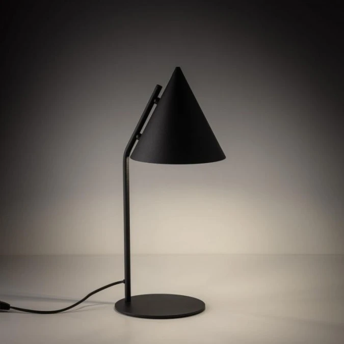 Lampka nocna z czarnym kloszem‑stożkiem CONO E27 16009 TK Lighting - obrazek 3
