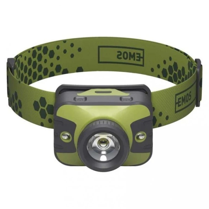 Latarka czołowa LED CREE 330 lm 200m 3× AAA z zoomem P3539 - obrazek 2