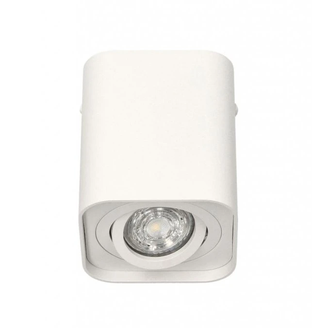 Lampa sufitowa HARYS K natynkowa oprawa punktowa nowoczesna TUBA kwadratowa GU10 biała MK MEGAKABEL - obrazek 1