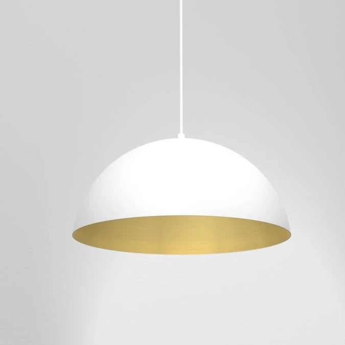 Lampa wisząca BETA WHITE/GOLD 1xE27 35cm MLP7897 Milagro - obrazek 3