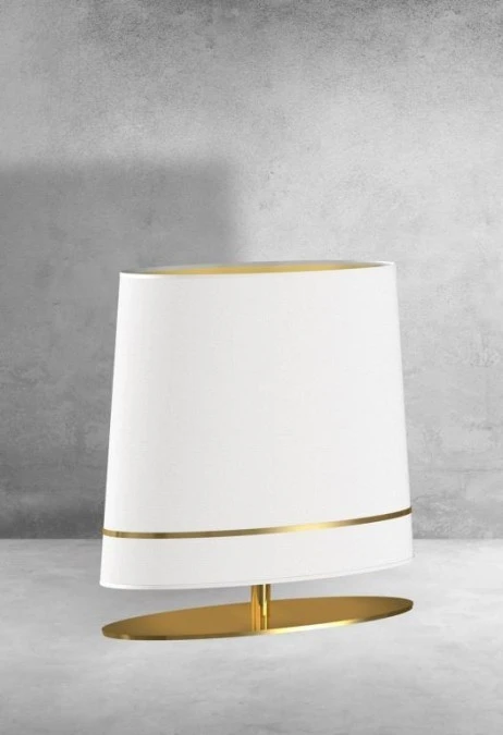 Lampa Stojąca biurkowa BOOTES 1xE27 biało złota MILAGRO BY MACIEJ ZIEŃ - obrazek 3