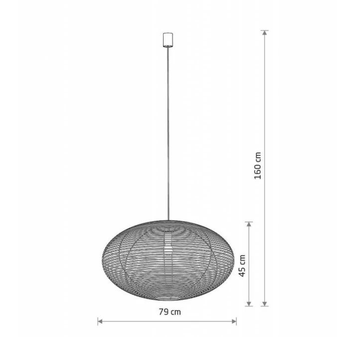 Lampa wisząca RATTAN L z kloszem na E27 11155 Nowodvorski - obrazek 2