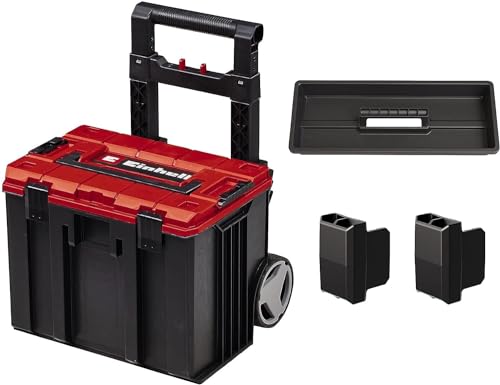 Oryginalna Einhell Walizka systemowa E Case L (maks. 120 kg, uniwersalne przechowywanie i transport akcesoriów narzędzi, możliwość układania w stosy, łączenia)