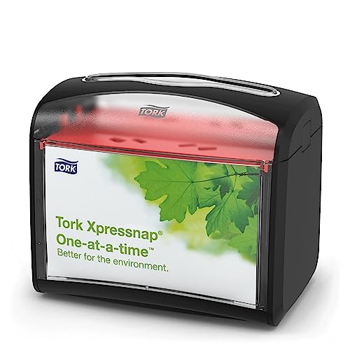 Pojemnik na serwetki Tork Xpressnap, czarny plastik, 275 szt. Pojemnik na serwetki Tork Xpressnap, czarny plastik, 275 szt.