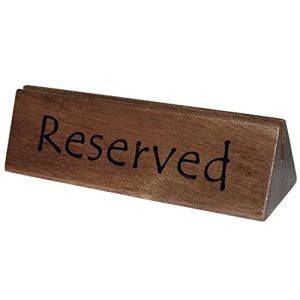 Drewniany znak zarezerwowany/uchwyt na menu uchwyt kawiarnia restauracja zastawa stołowa 10 szt Drewniany znak zarezerwowany/uchwyt na menu uchwyt kawiarnia restauracja zastawa stołowa 10 szt