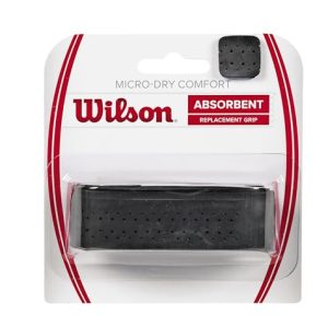 Owijka bazowa do tenisa Wilson Micro Dry Comfort Grip Czarna 1 szt Owijka bazowa do tenisa Wilson Micro Dry Comfort Grip Czarna 1 szt