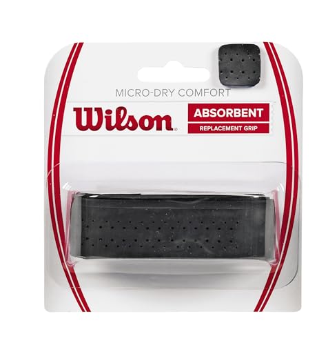 Owijka bazowa do tenisa Wilson Micro Dry Comfort Grip Czarna 1 szt