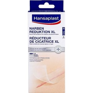 Hansaplast Plaster na blizny, zmniejsza ich widoczność, sprawia, że blizny są trwale płaskie, jaśniejsze i bardziej miękkie, 1 x 21 sztuk (3 cm 14,6 cm) Hansaplast Plaster na blizny, zmniejsza ich widoczność, sprawia, że blizny są trwale płaskie, jaśniejsze i bardziej miękkie, 1 x 21 sztuk (3 cm 14,6 cm)