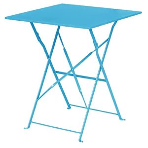 Bolero Nadmorski niebieski chodnik styl stalowy stół kwadrat 710 x 600 mm restauracja Bolero Nadmorski niebieski chodnik styl stalowy stół kwadrat 710 x 600 mm restauracja
