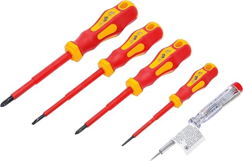 BGS Do it yourself 35815 Zestaw wkrętaków dla elektryków VDE rowek/rowek krzyżowy 5 szt. BGS Do it yourself 35815 Zestaw wkrętaków dla elektryków VDE rowek/rowek krzyżowy 5 szt.