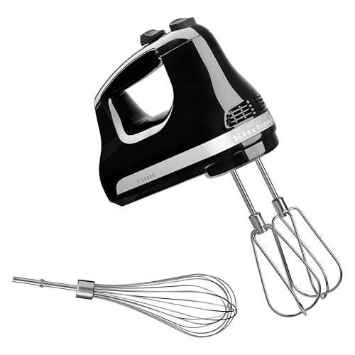 KitchenAid 5KHM5110EOB mikser ręczny z 5 stopniami prędkości onyks czarny, obudowa tworzywa sztucznego - obrazek 1