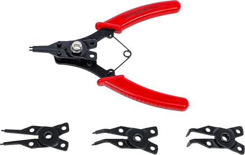 BGS Diy 454 Szczypce do pierścieni rozprężnych z zestawem wymiennych końcówek 160 mm 5 szt. BGS Diy 454 Szczypce do pierścieni rozprężnych z zestawem wymiennych końcówek 160 mm 5 szt.