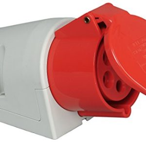 Kopp 102000005 Gniazdo Ścienne, 32 A, 400 V, Czerwony/Biały Kopp 102000005 Gniazdo Ścienne, 32 A, 400 V, Czerwony/Biały