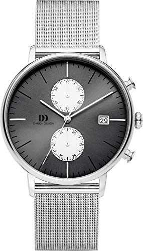Danish Design Męski chronograf kwarcowy zegarek z bransoletką ze stali szlachetnej IQ78Q975
