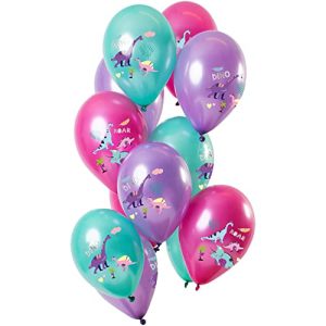 Folat 68871 Balony Dinozaur Fioletowy Metaliczny 30 cm 12 sztuk Lateksowy Balon z helem urodzinowy, Dekoracja wielokolorowa, Folat 68871 Balony Dinozaur Fioletowy Metaliczny 30 cm 12 sztuk Lateksowy Balon z helem urodzinowy, Dekoracja wielokolorowa,