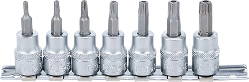 BGS 9341 Zestaw nasadek do bitów 10 mm (3/8") profil T (do Torx) z otworem T15 T50 7 szt. - obrazek 1