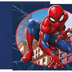 Zaproszenia Na Urodziny Spiderman, Marvel 6 Szt. Zaproszenia Na Urodziny Spiderman, Marvel 6 Szt.