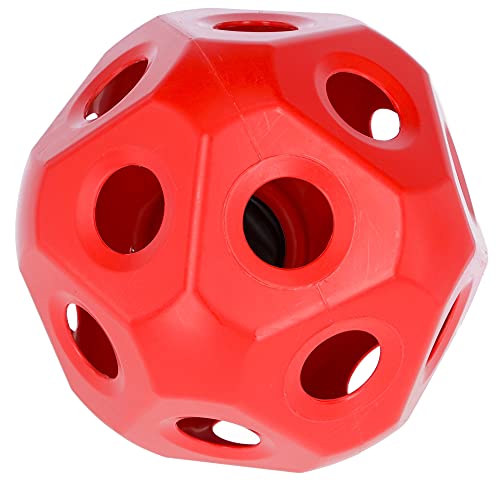 Kerbl Piłka do karmy dla koni, zajęcie zabawne, uproszczone karmienie siana 3 kg siana, Ø 40 cm, 19 x otwór jedzenia 6 czerwona Kerbl Piłka do karmy dla koni, zajęcie zabawne, uproszczone karmienie siana 3 kg siana, Ø 40 cm, 19 x otwór jedzenia 6 czerwona