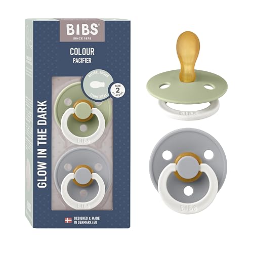 BIBS Colour Symmetrical Glow smoczek, 2 sztuki, nie zawiera BPA. Świeci w ciemności, symetryczny smoczek. Kauczuk naturalny/lateks, wyprodukowano Danii. Rozmiar (6 18 miesięcy), Sage Glow/Cloud BIBS Colour Symmetrical Glow smoczek, 2 sztuki, nie zawiera BPA. Świeci w ciemności, symetryczny smoczek. Kauczuk naturalny/lateks, wyprodukowano Danii. Rozmiar (6 18 miesięcy), Sage Glow/Cloud