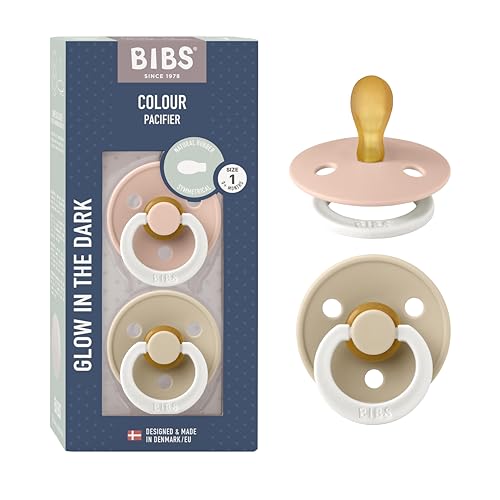 BIBS COLOUR SYMMETRICAL 2 PACK NIGHT BLUSH & VANILLA S Smoczek Symetryczny kauczuk Hevea BIBS COLOUR SYMMETRICAL 2 PACK NIGHT BLUSH & VANILLA S Smoczek Symetryczny kauczuk Hevea
