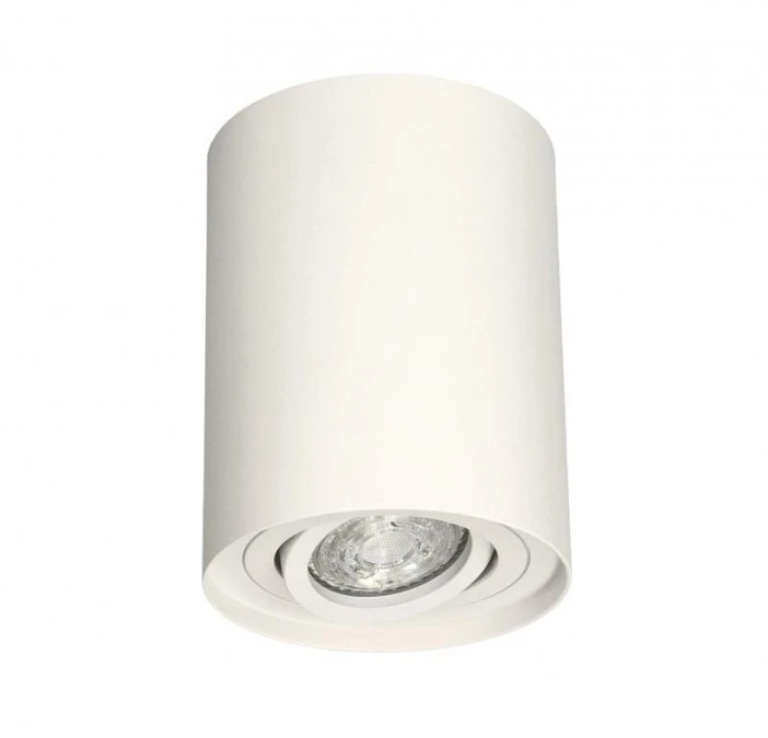 Lampa sufitowa HARYS O natynkowa oprawa punktowa nowoczesna TUBA okrągła GU10 biała MK MEGAKABEL - obrazek 1