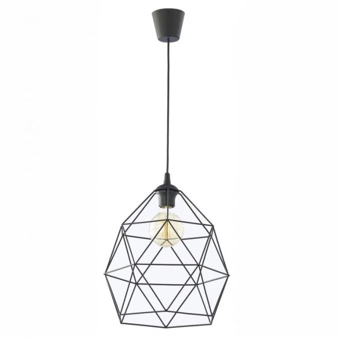 Lampa wisząca z drucianym kloszem czarna E27 GALAXY BLACK 1 PŁ 3455 TK Lighting - obrazek 1