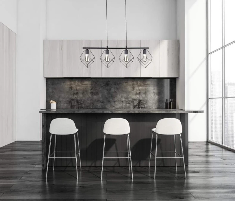 Lampa wisząca nowoczesna 4xE27 ARNICA BLACK LONG - obrazek 2