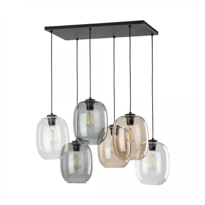 Lampa wisząca na prostokątnej rozecie ELIO 5974 6xE27 TK Lighting - obrazek 1