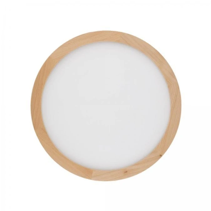 Lampa sufitowa okrągła z drewnianą obwódką zmienna barwa średnica 40cm AQUA WOOD BUK 400 36W LED 18011 TK Lighting - obrazek 1
