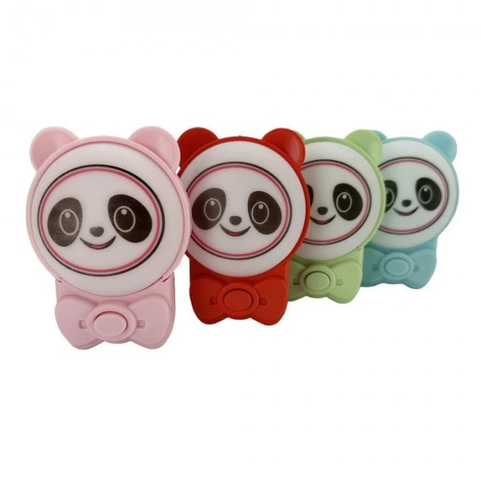 Lampka wtykowa panda, 1W, 30lm, IP20, 2CCT ANDY (kolor losowy: różowy/niebieski/zielony/czerwony) HOROZ - obrazek 1