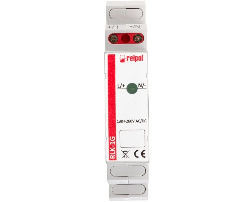 Lampka modułowa 1‑fazowa zielona 230V AC LED RLK‑1G 863027 - obrazek 2