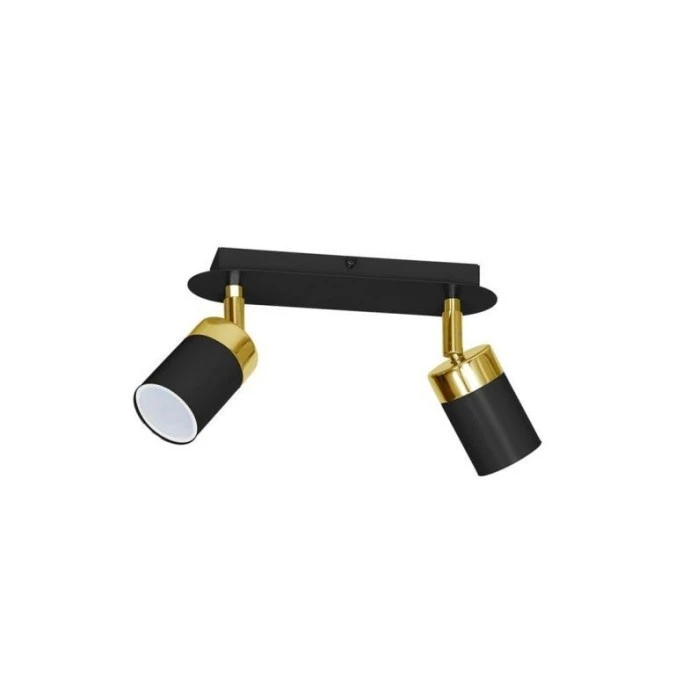 Lampa sufitowa JOKER BLACK/GOLD 2xGU10 MLP6124 Milagro - obrazek 1