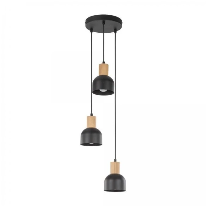 Lampa wisząca CAIRO kolor Czarny / jasne drewno 4895 TK Lighting - obrazek 1