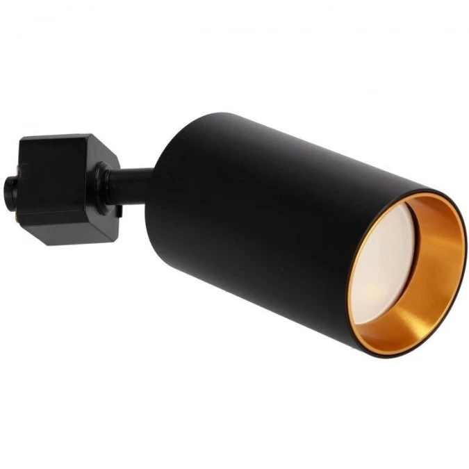Lampa reflektor na szynoprzewód NALGA Tc Black Gold GU10 czarna, pierścień złoty EDO777508 EDO - obrazek 1