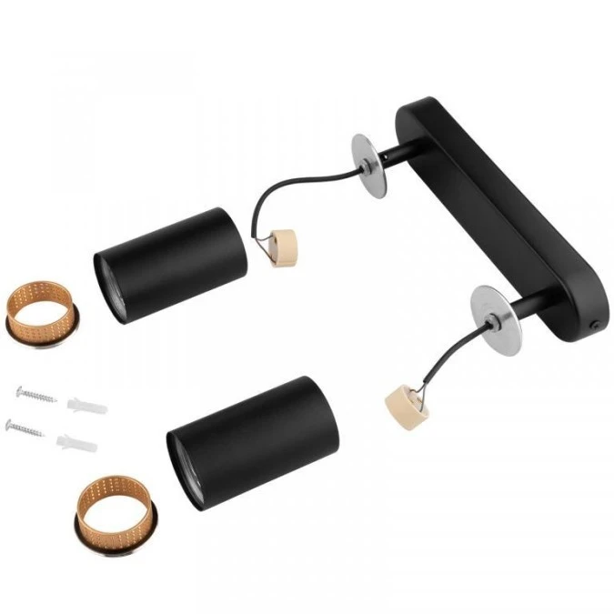 Lampa Sufitowa SPOT TUBA Reflektor Oprawa GU10 Czarny ELIGIS LUMILED - obrazek 1