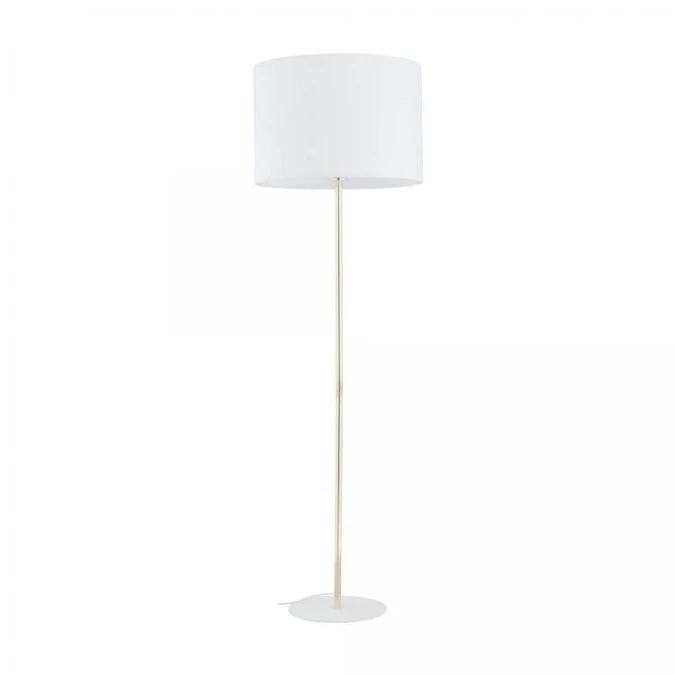 Lampa podłogowa z abażurem UMBERTO E27 złota noga i biała podstawa 16033 TK Lighting - obrazek 1
