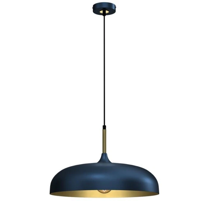 Lampa wisząca LINCOLN BLUE/GOLD 1xE27 MLP7901 Milagro - obrazek 1