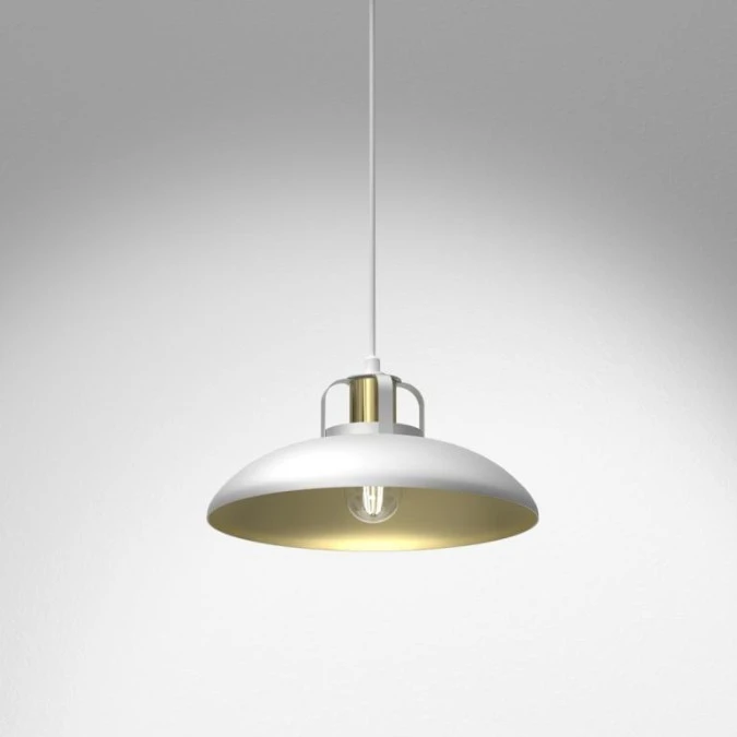 Lampa wisząca FELIX WHITE/GOLD 1xE27 MLP7704 Milagro - obrazek 2