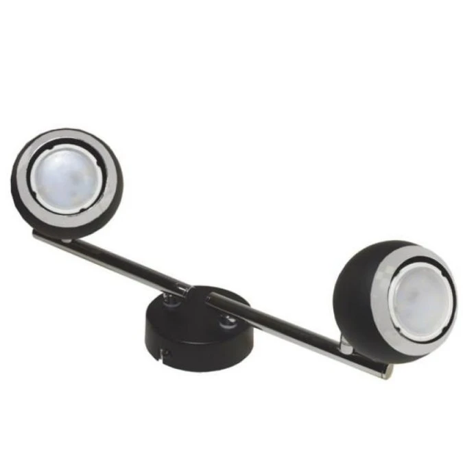 Lampa spotlight Kynis 2xGU10 czarna - obrazek 1