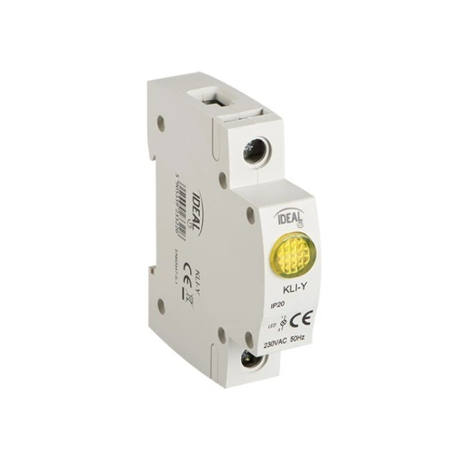 Lampka modułowa 1‑fazowa żółta LED KLI‑Y 230V AC 23322 - obrazek 3