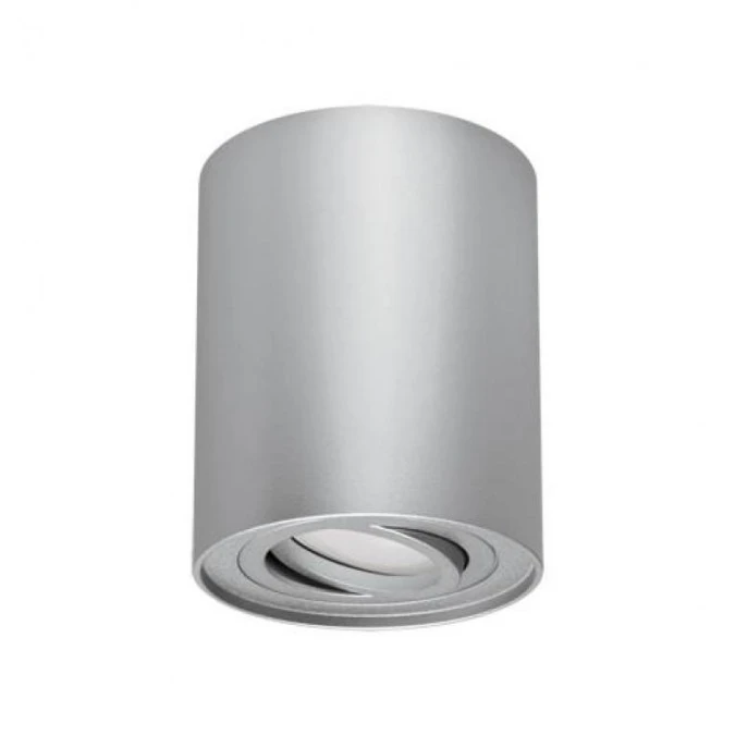 Lampa sufitowa plafon natynkowy tuba reflektor HARY C srebrny GU10 03712 STRUHM - obrazek 1